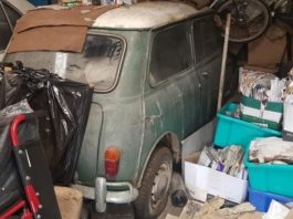 Mini Cooper S 1965 dijumpai semula setelah 46 tahun ditinggalkan dalam garaj