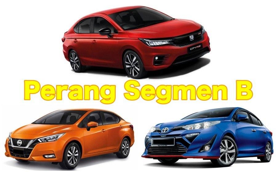 Perang segmen-B: Honda City vs Nissan Almera vs Toyota ...