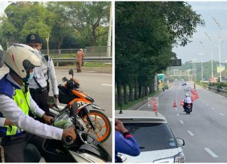 Jalan ditutup kerana kemalangan, polis tunggang motosikal bantu hantar pelajar ke tempat peperiksaan