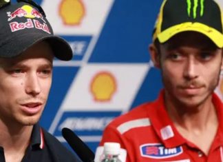 “Sangat menyedihkan untuk lihat Rossi raikan kedudukan 5 teratas seperti dia menang,” – Casey Stoner rossi stoner