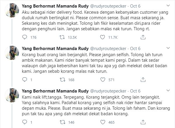 rider penghantar makanan