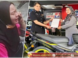 Tengku Permaisuri Selangor sumbang motosikal kepada rider FoodPand wanita ini