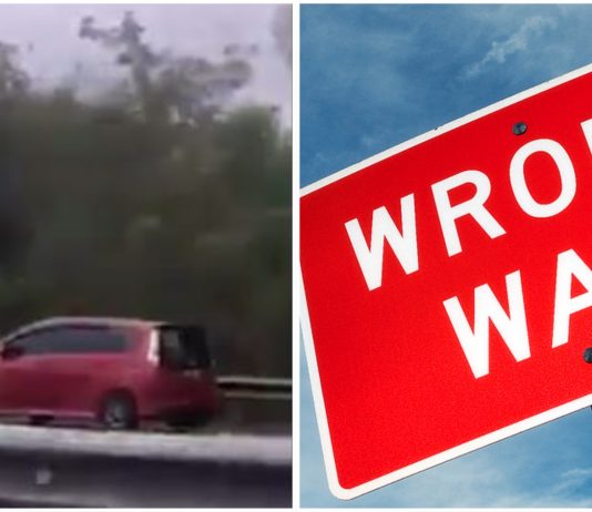 Polis kesan pemandu Perodua Alza pandu lawan arus