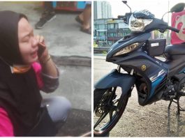 Rider FoodPanda wanita menangis motosikal guna untuk cari rezeki hilang