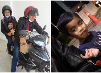 Ibu bapa berkorban naik motosikal redah hujan, sekatan jalan demi bawa anak buat pemeriksaan