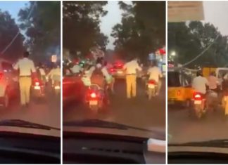 Polis di India terpaksa berlari sejauh 2km untuk buka laluan pada ambulans