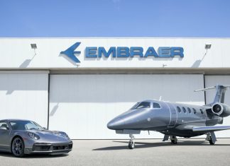Porsche 911 Turbo S dan jet peribadi Embraer ini kombinasi paling padan, 10 unit sahaja!