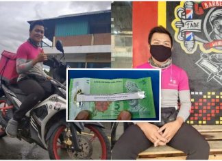 Rider FoodPanda terkejut terima tip berupa doa dari pelanggan