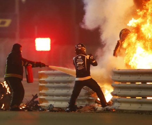 Kereta meletup dan terbakar, Romain Grosjean keluar dengan selamat!