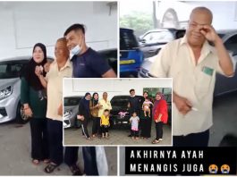 Bapa OKU terharu terima hadiah Perodua Bezza daripada anak-anak