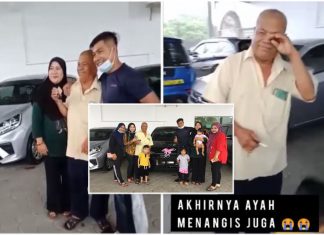 Bapa OKU terharu terima hadiah Perodua Bezza daripada anak-anak
