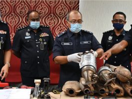 Tabung ekzos kenderaan jadi sasaran penyamun untuk hasilkan emas putih