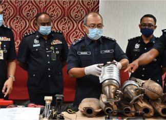 Tabung ekzos kenderaan jadi sasaran penyamun untuk hasilkan emas putih
