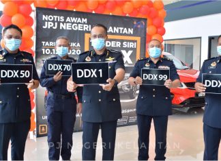 Bidaan siri nombor pendaftaran DDX bermula 10-14 Disember – JPJ Kelantan