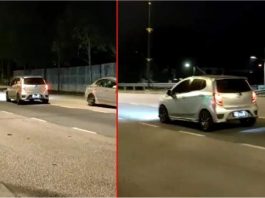 Polis trafik mabuk pandu Perodua Axia lawan arus ditahan