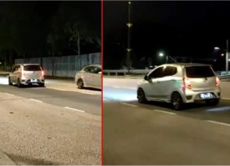 Polis trafik mabuk pandu Perodua Axia lawan arus ditahan