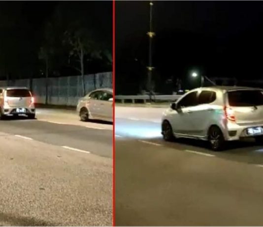 Polis trafik mabuk pandu Perodua Axia lawan arus ditahan