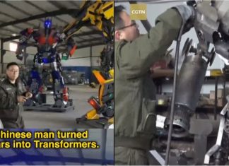 Dari kereta usang menjadi replika Transformers!