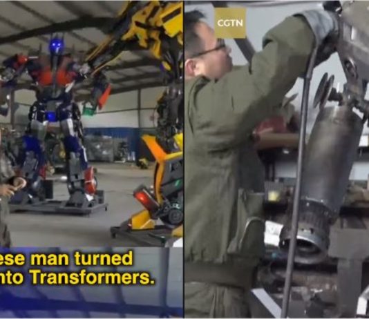 Dari kereta usang menjadi replika Transformers!