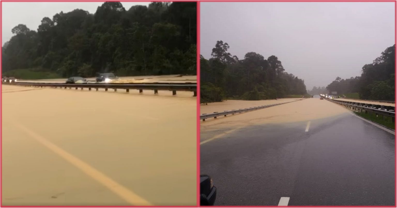 Banjir: Lebuhraya Pantai Timur (LPT) Fasa 1 di Kilometer ...