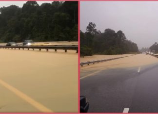 Banjir: Lebuhraya Pantai Timur (LPT) Fasa 1 di Kilometer 198 ditutup