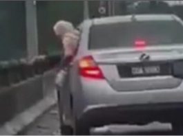 JPJ keluar notis kepada pemilik Perodua Bezza kerana buang sampah dalam sungai