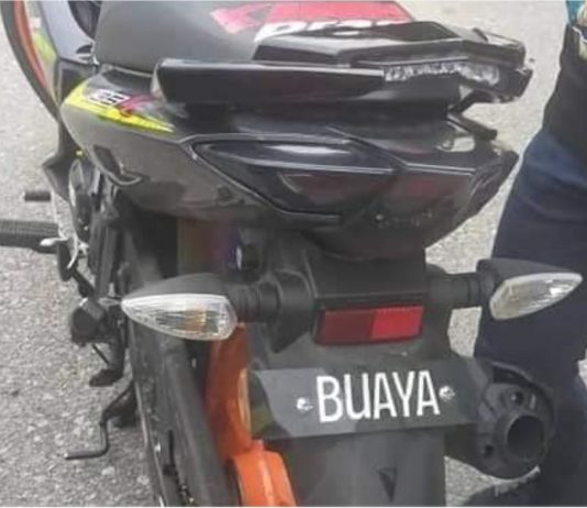 Motosikal nombor plat ‘BUAYA’ berjaya ditahan di Temerloh