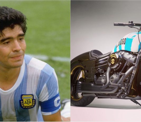 Harley-Davidson Fat Bob kustom pernah dihasilkan untuk Diego Maradona