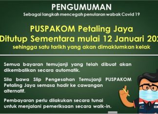 Puspakom Petaling Jaya ditutup serta merta selepas pekerja positif Covid-19