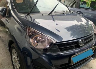 Pura-pura pandu uji, kemudian larikan Perodua Axia!