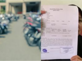 Berebut parkir motosikal, lelaki pukul warga emas guna topi keledar