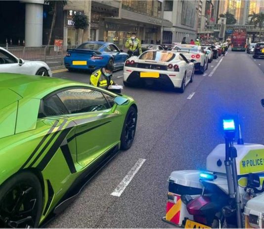 45 supercar di Hong Kong lumba haram, habis semua kena tahan polis!