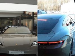 YouTuber Rusia ini pandu Porsche Taycan Turbo S langgar cermin bilik pameran!