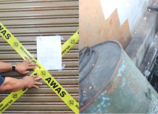 Bengkel kereta buang minyak hitam dalam longkang diarah tutup