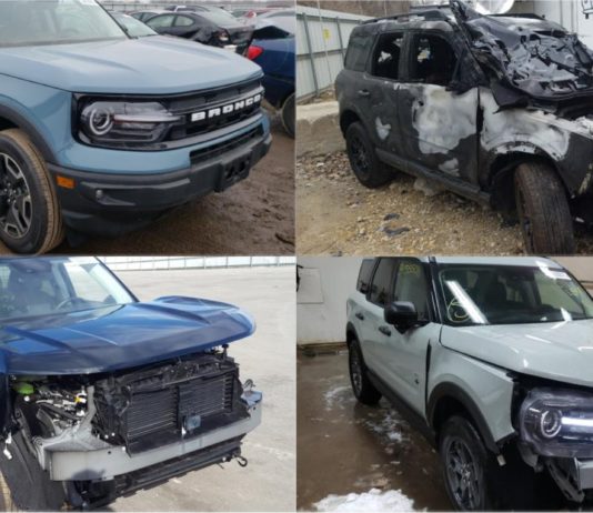 Baru dihantar kepada pelanggan, 6 unit Ford Bronco Sport 2021 telah dilelong dalam keadaan rosak Ford Bronco Sport 2021