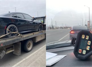Dodge Charger ditahan kerana pandu lebih had laju, konon sedang uji rim