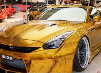 Nissan GT-R R35 bersalut emas talaan Kuhl Racing untuk dijual, harga RM2.2 juta!
