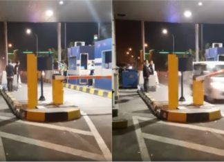 Kenderaan pecut laju lepasi palang, video ujian RFID tular