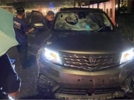 Setiausaha sulit kanan menteri kemalangan, Proton X70 dipandu terlanggar besi