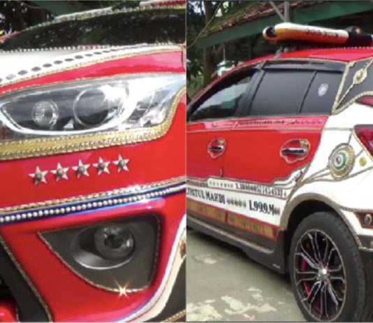 Toyota Yaris ini dihiasi dengan barang kemas, pemilik tak takut jika hilang atau dicuri