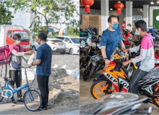 Rider FoodPanda guna basikal terima hadiah Honda Wave Dash 125 baharu