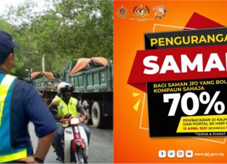 Tawaran pengurangan pembayaran saman hingga 70 peratus – JPJ