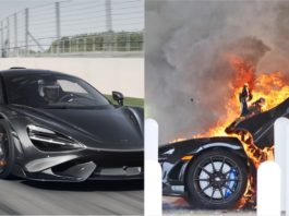 Baru tiga hari, McLaren 765LT ini hangus dijilat api