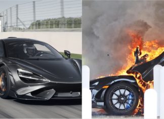Baru tiga hari, McLaren 765LT ini hangus dijilat api
