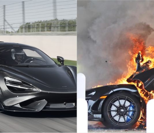 Baru tiga hari, McLaren 765LT ini hangus dijilat api