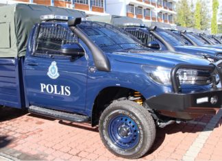 Polis Kedah terima 30 unit Toyota Hilux GS Cargo baharu