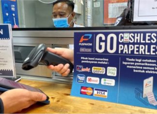 PUSPAKOM perkenalkan urusan urusniaga tanpa tunai secara berperingkat