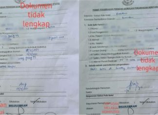 Kantoi palsukan borang rentas negeri, dua wanita ditahan