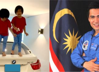 Dr Sheikh Muszaphar kongsi kerenah anak, selamba main lompat-lompat atas BMW X6
