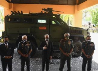 Kenderaan berperisai mobiliti tinggi (HMAV) pertama buatan Malaysia diberi nama Tarantula